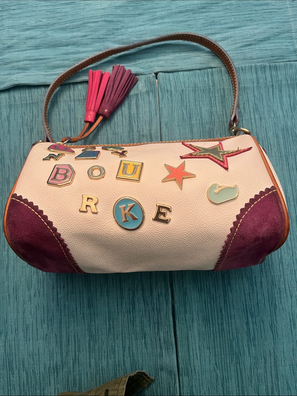 Y2K Dooney and Bourke / Lindsay Lohan hearts and charms bag #2. - Picture 2 of 15